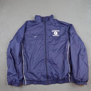 Vintage Georgetown Hoyas Jacket Mens Medium Blue NCAA Football Nike Windbreaker